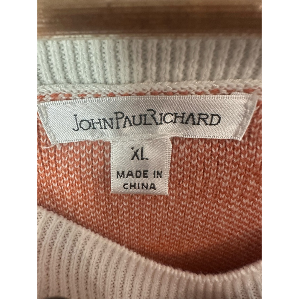 Women's John Paul Richard Striped Sweater XL